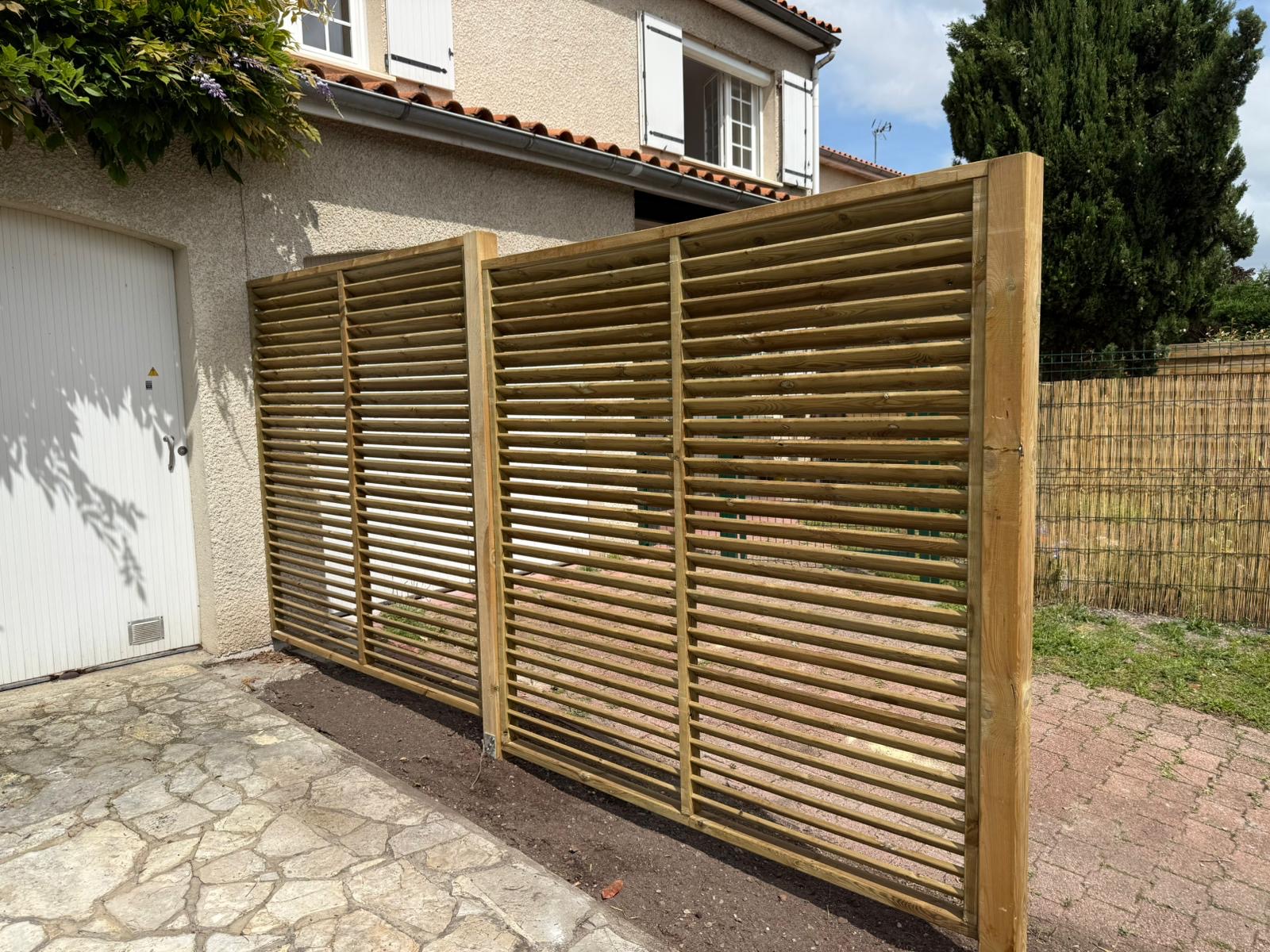 Mérignac - Création séparation bois 4