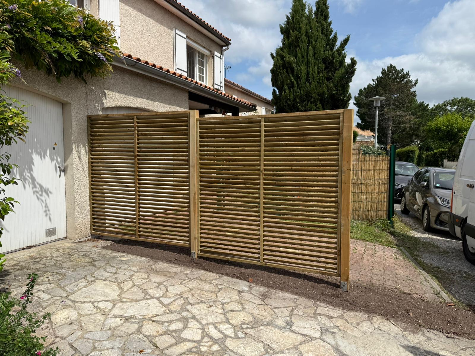 Mérignac - Création séparation bois 6