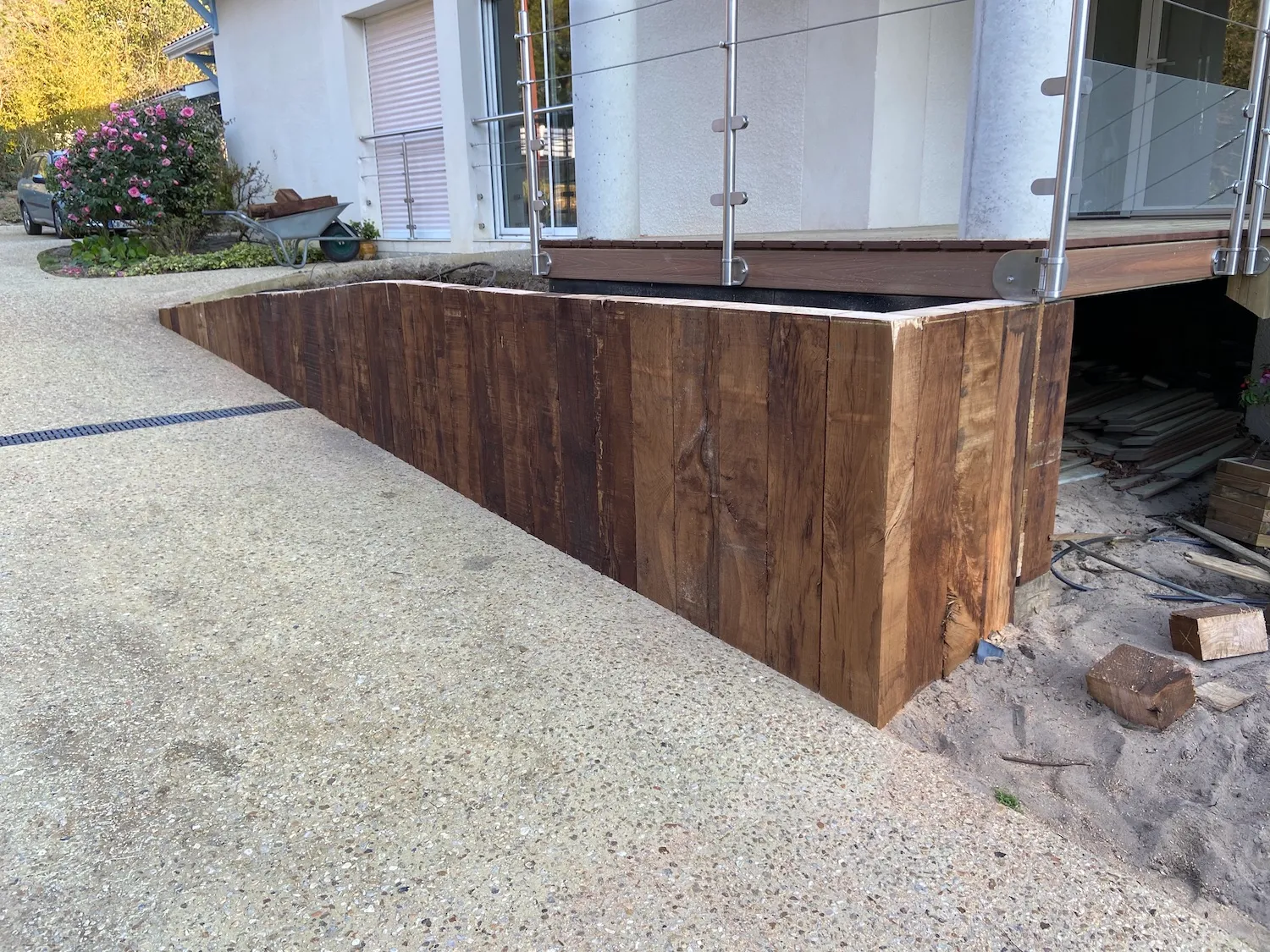 n cours - Cap Ferret - Création d'une séparation rampe handicap 3